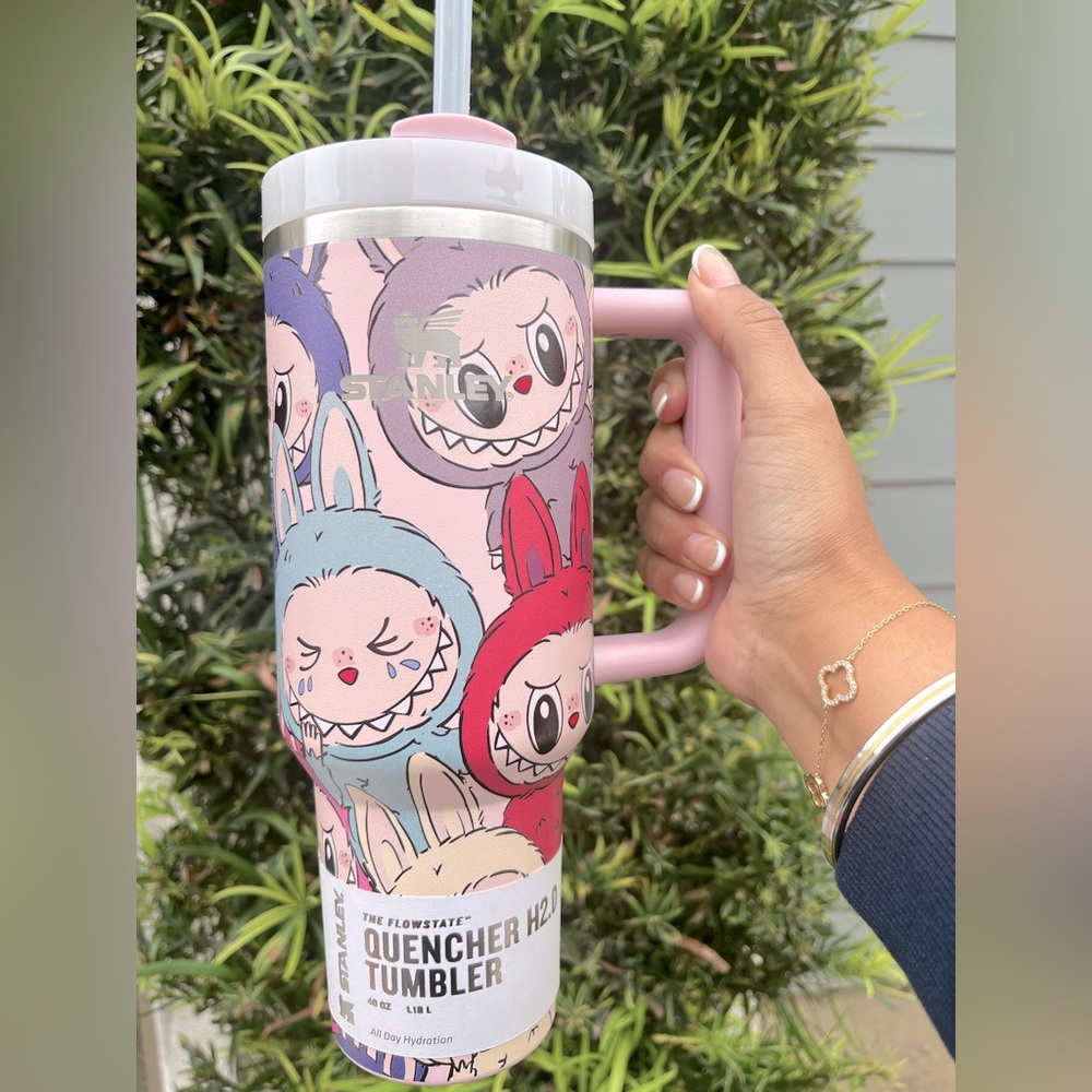 Stanley Pink Illustrated Quencher H2.0 Tumbler